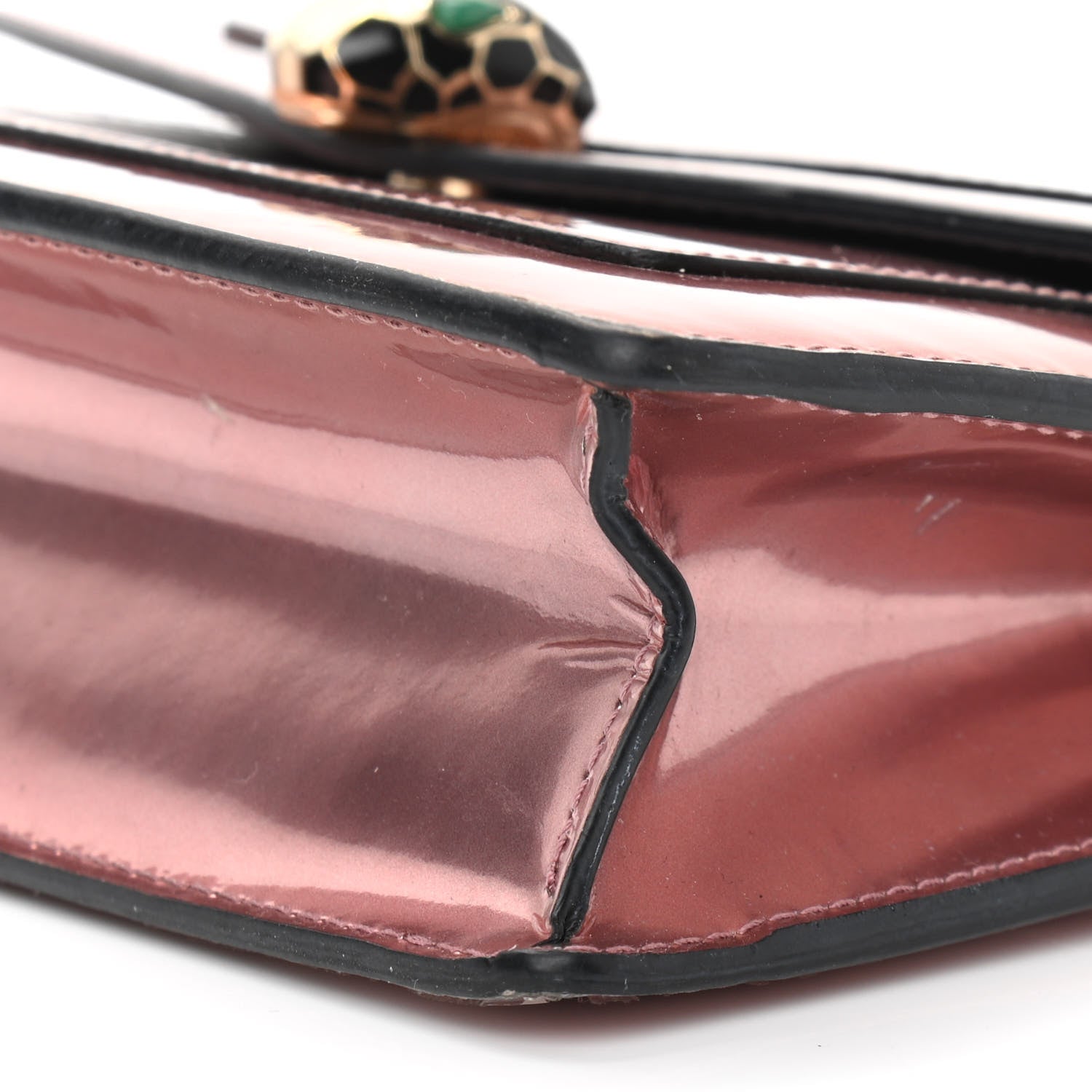 Bulgari Metallic Serpenti Forever Chain Wallet Rose Quartz 10 of 15