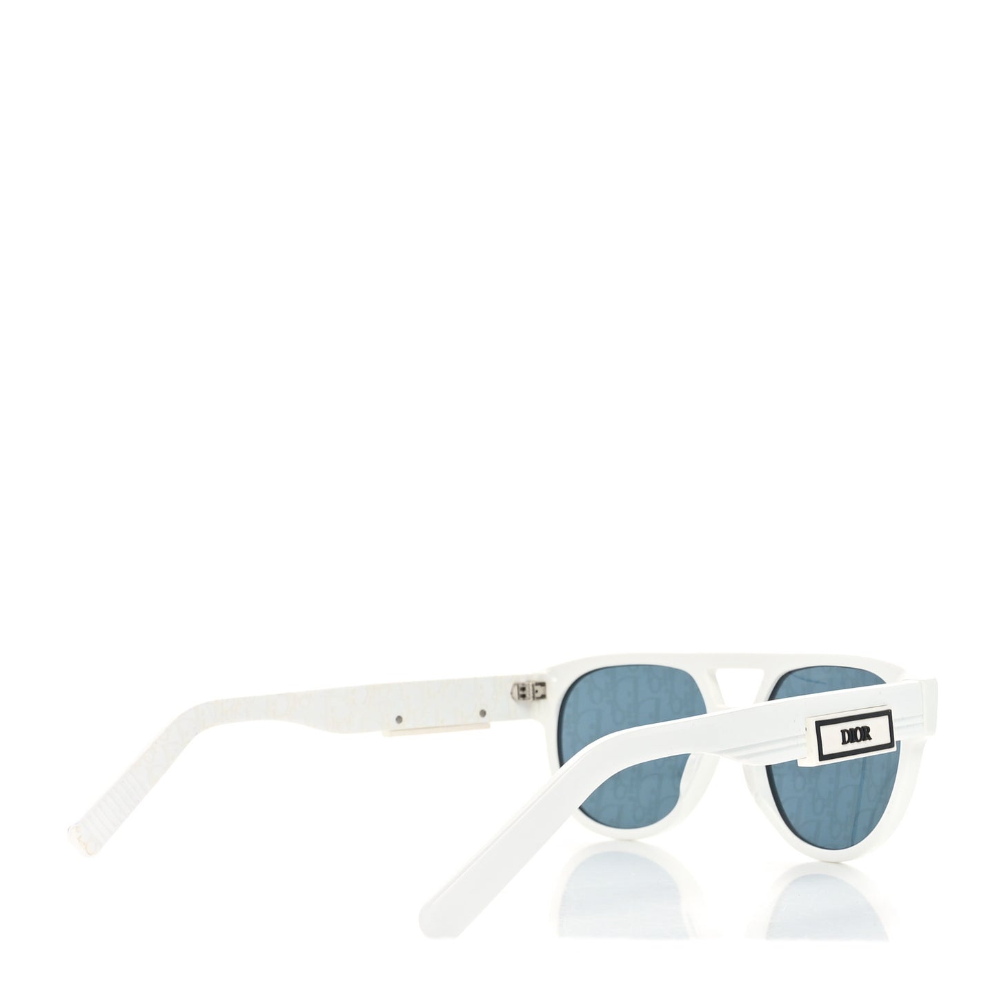 Acetate DiorB23 R1I Oblique Sunglasses White