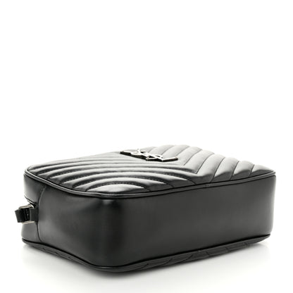 Saint Laurent Calfskin Matelasse Monogram Lou Camera Bag Black 4 of 11