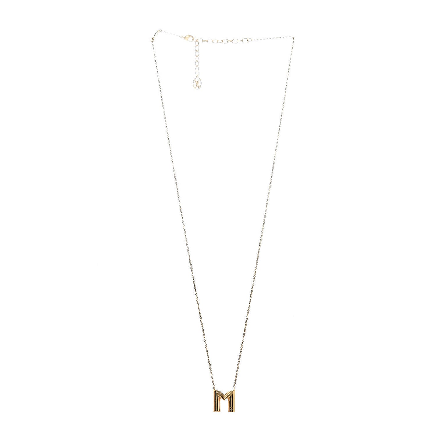 LV And Me Letter M Necklace Gold