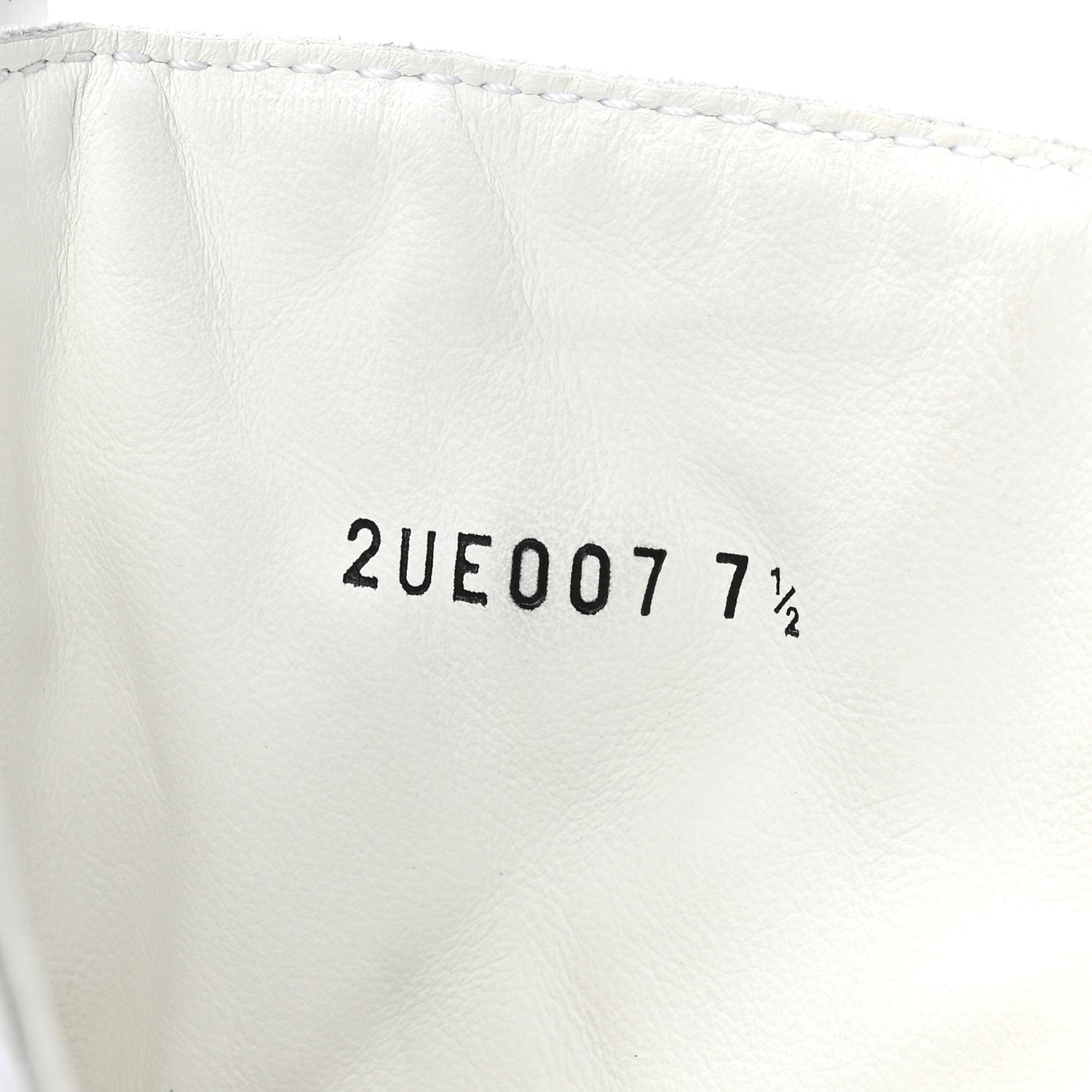 Prada Spazzolato Rois Re-Nylon Metal Triangle Logo Mens Monolith Pouch Pocket 60mm Combat Boots 7.5 White 10 of 10