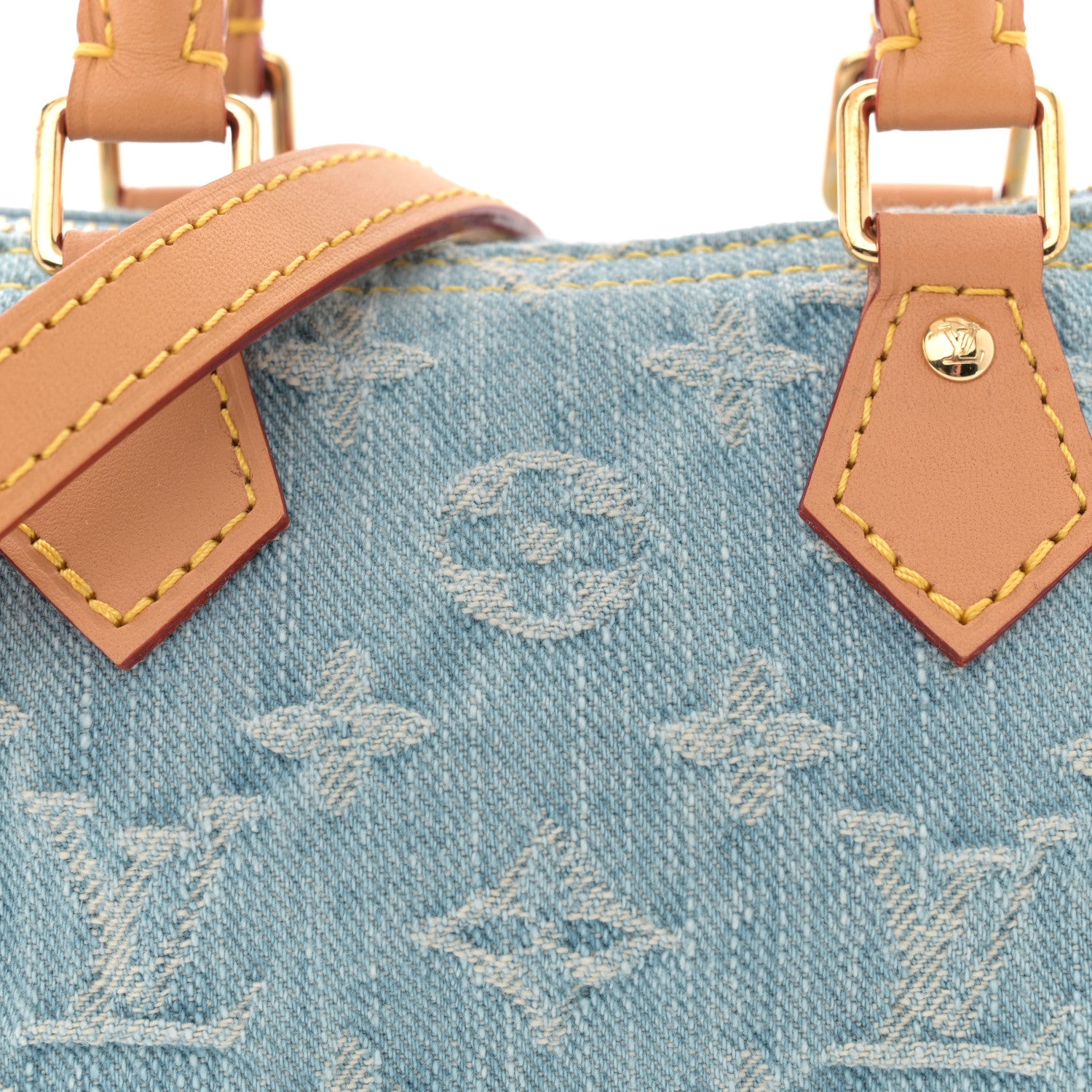 Louis Vuitton Monogram Denim Nano Speedy Sky Blue 7 of 9