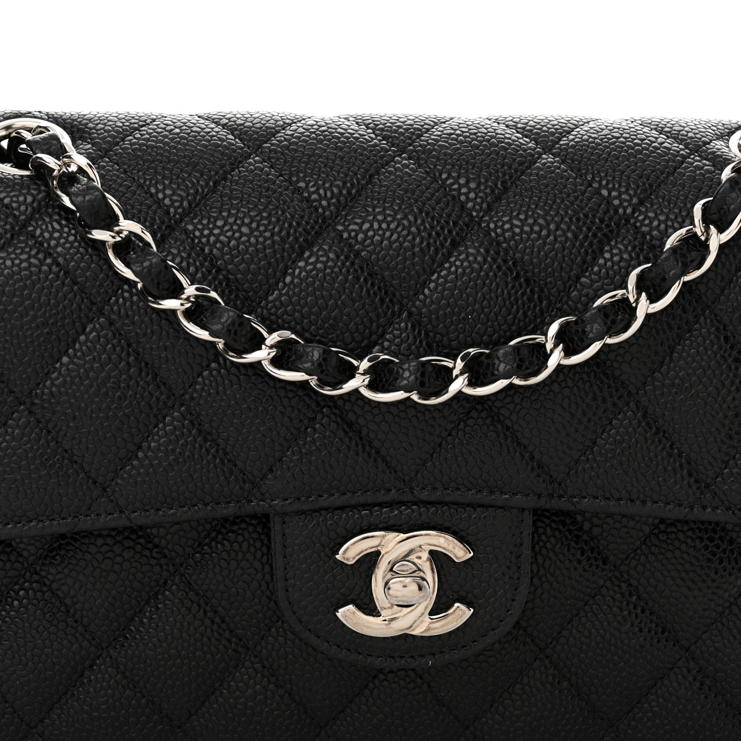 Chanel Caviar Quilted Small Double Flap Black 8 of 11