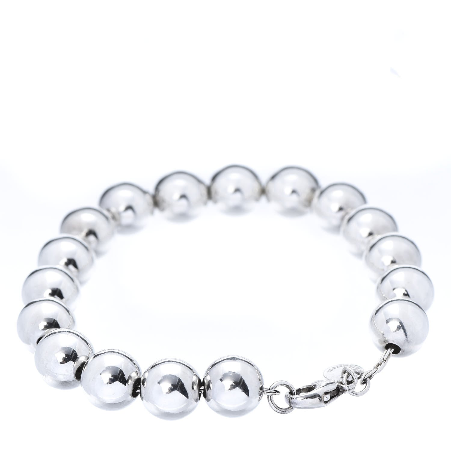 Tiffany Sterling Silver 10mm HardWear Ball Bracelet 3 of 5