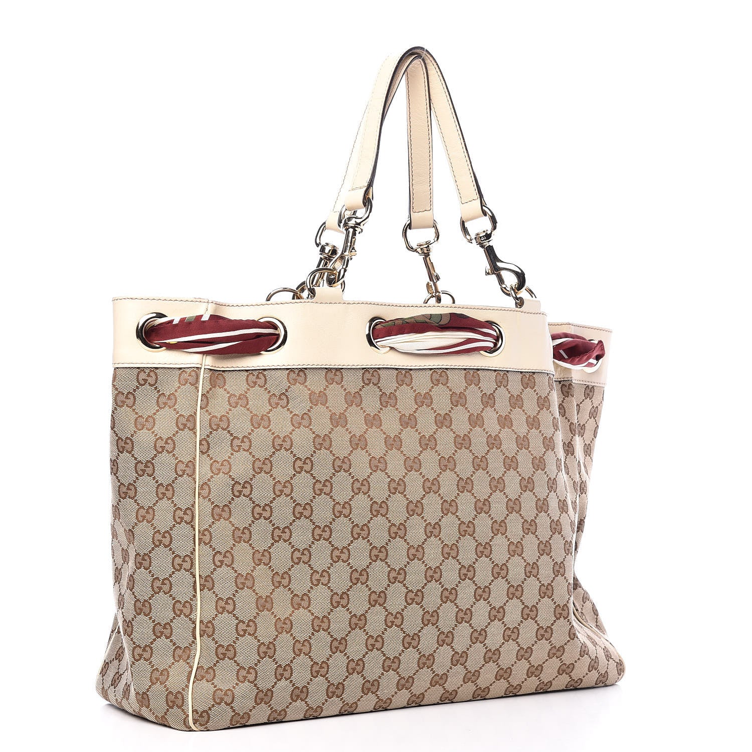 Gucci Monogram Large Positano Tote Off White 3 of 9