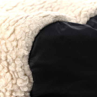 Chanel Wool Nylon Quilted Coco Neige Tote Black Ecru 11 of 18