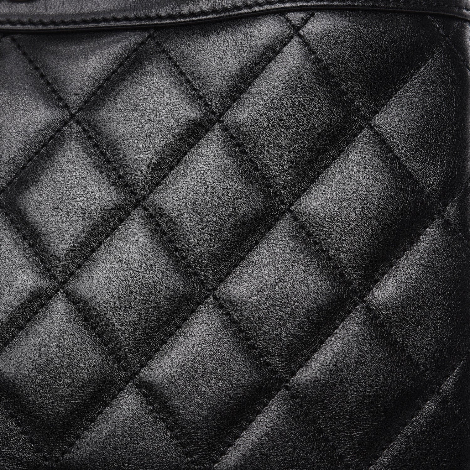 Chanel Calfskin Quilted CC Shopping Tote Black 16 of 16
