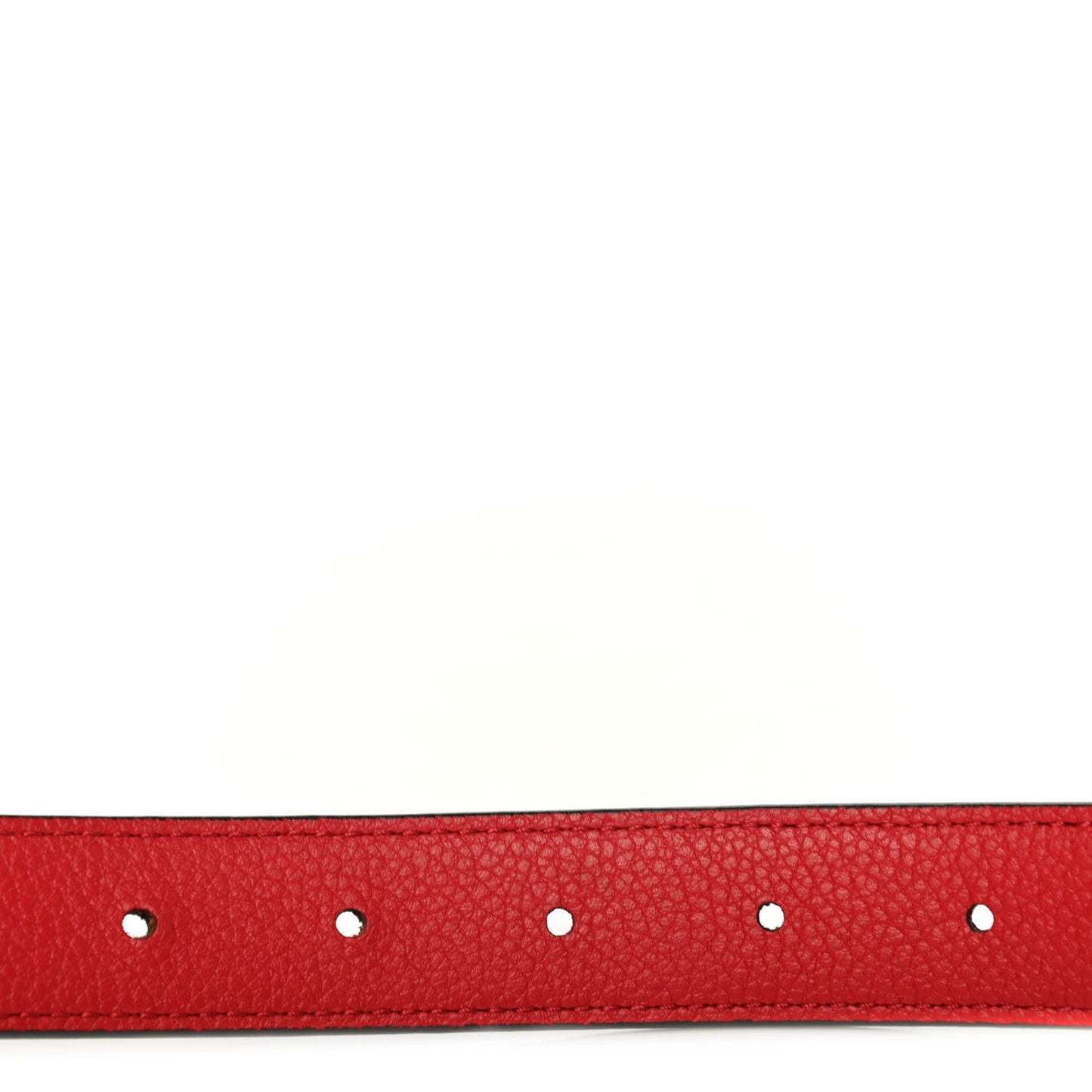 Calfskin Monogram 25mm LV Circle Reversible Belt 85 34 Red