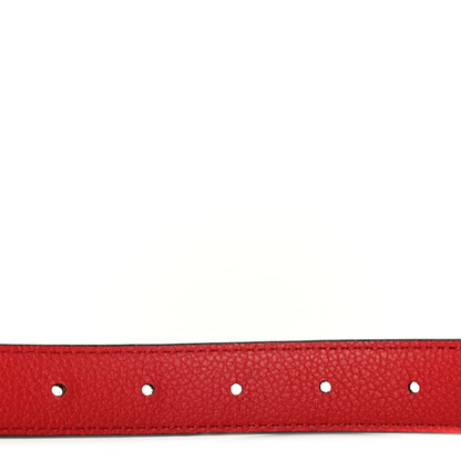 Louis Vuitton Calfskin Monogram 25mm LV Circle Reversible Belt 85 34 Red 4 of 4