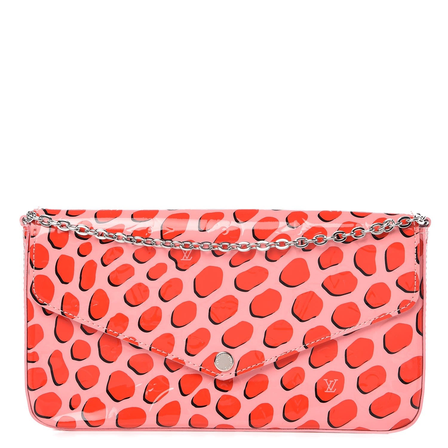 Louis Vuitton Vernis Jungle Dots Pochette Felicie Sugar Pink Poppy 1 of 9