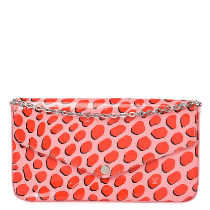Louis Vuitton Vernis Jungle Dots Pochette Felicie Sugar Pink Poppy 1 of 9