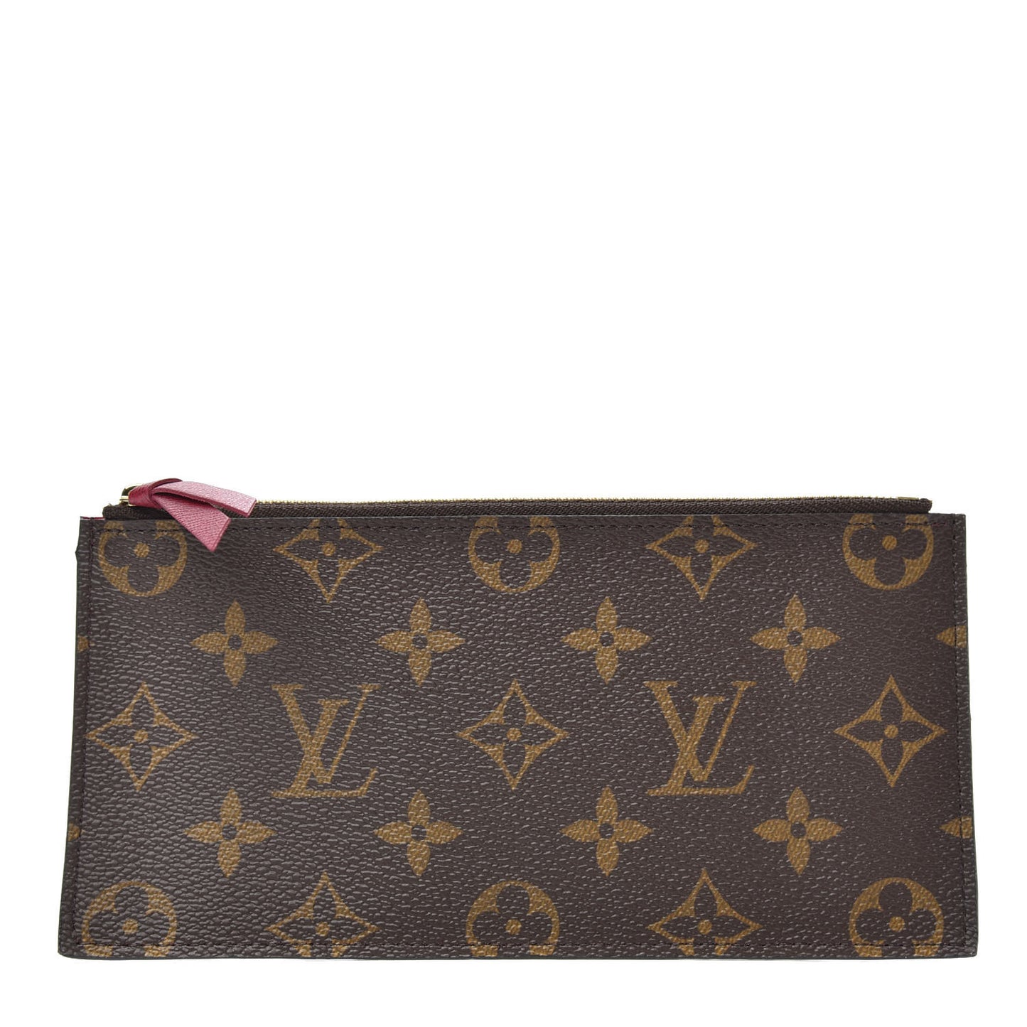 Monogram Felicie Chain Wallet Zippered Insert Fuchsia