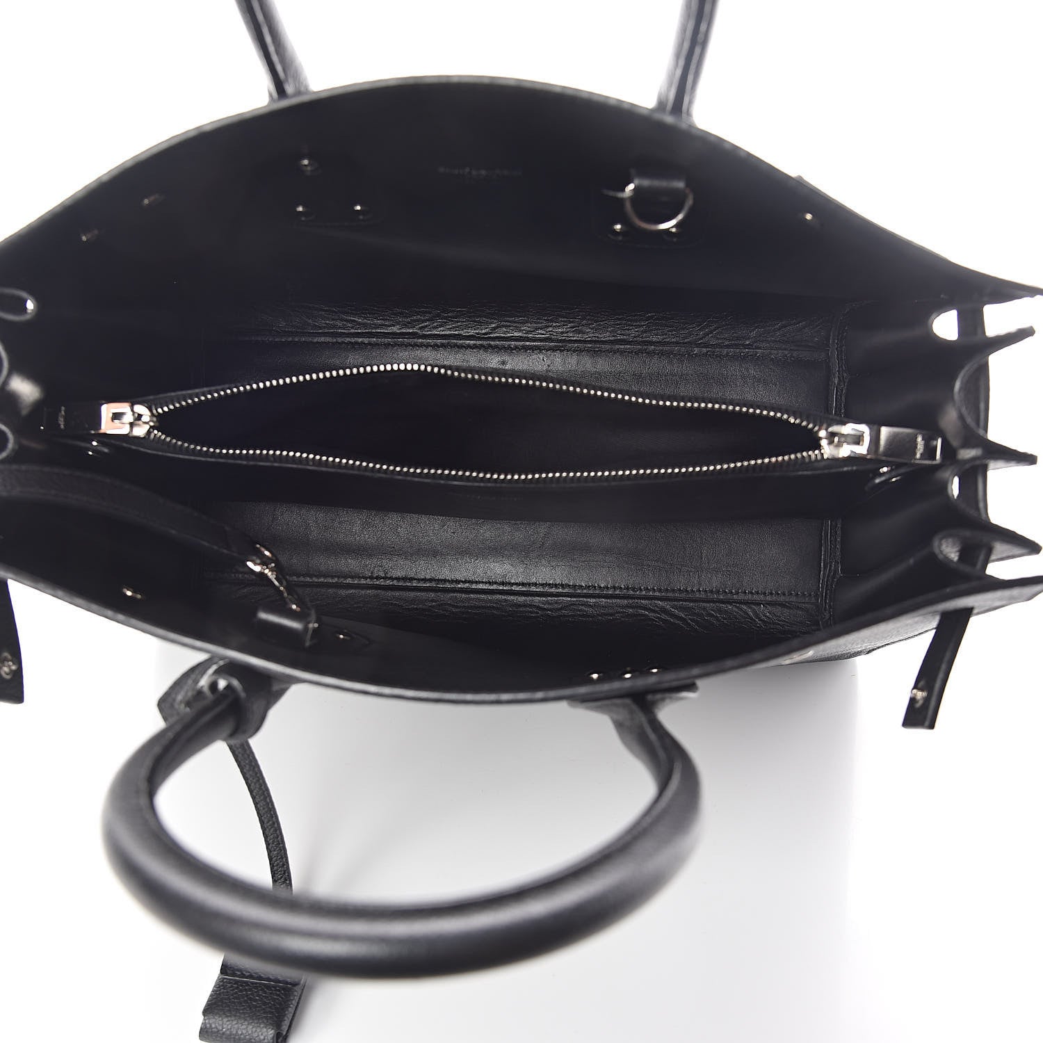 Saint Laurent Grained Calfskin Small Sac De Jour Black 4 of 9