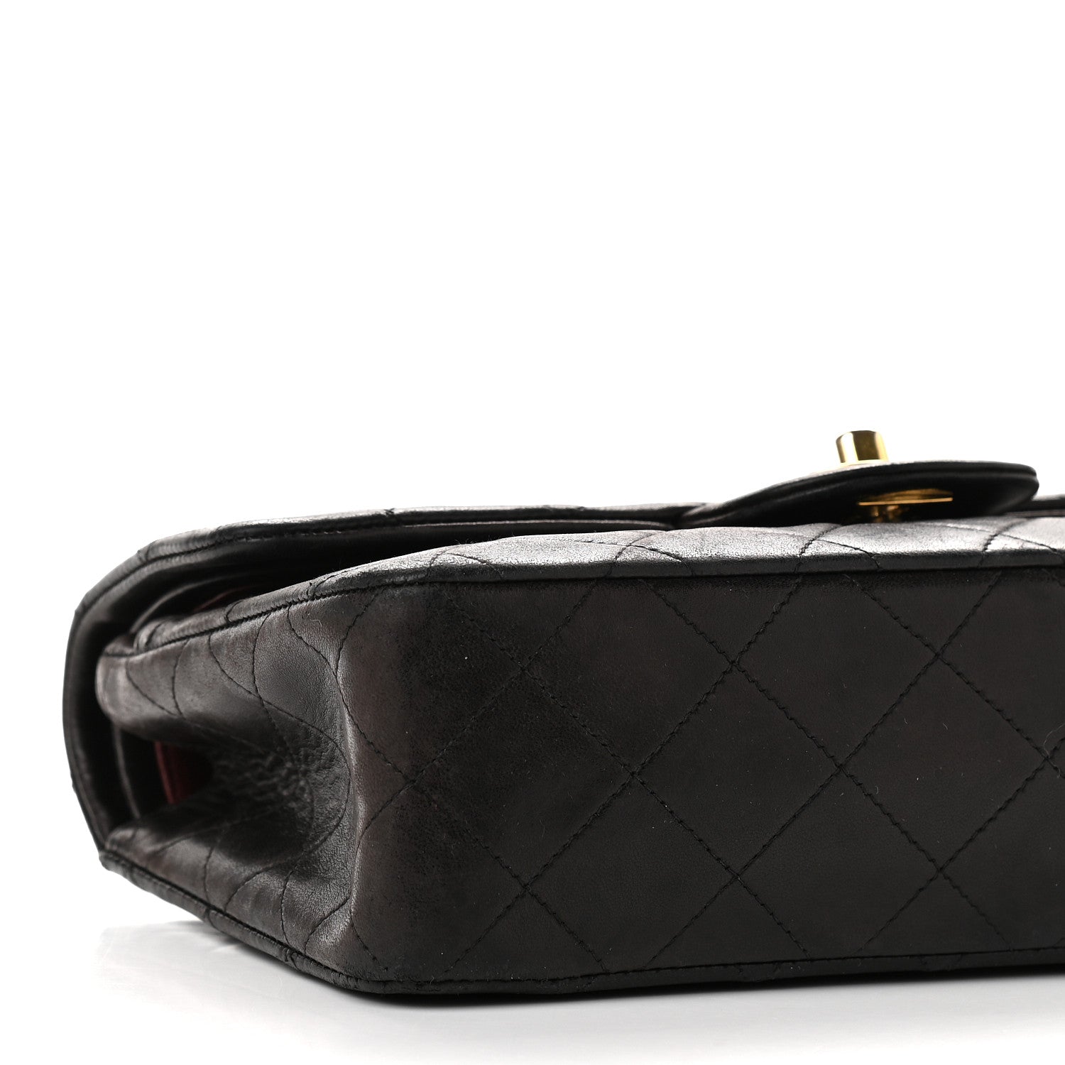 Chanel Lambskin Quilted Small Double Flap Black 13 of 14