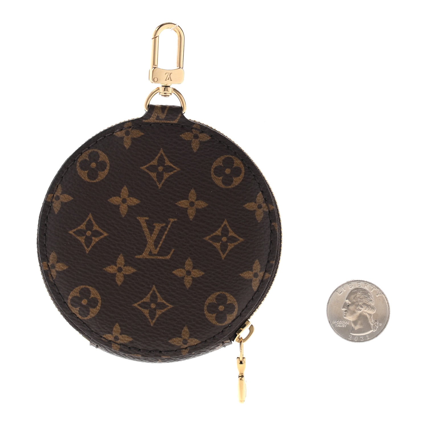 Louis Vuitton Monogram Multi Pochette Accessories Round Coin Purse 2 of 4