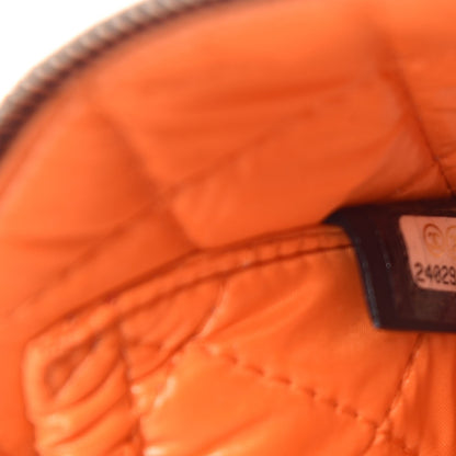 Chanel Denim Deauville Vanity Pouch Blue Orange 7 of 9