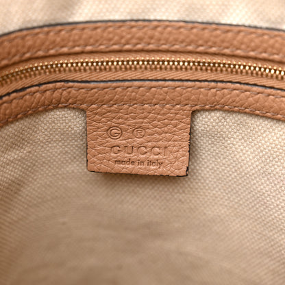 Gucci Pebbled Calfskin Large Soho Hobo Camelia 6 of 14