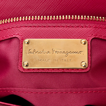 Salvatore Ferragamo Saffiano Carrie Shoulder Bag Pink 6 of 12