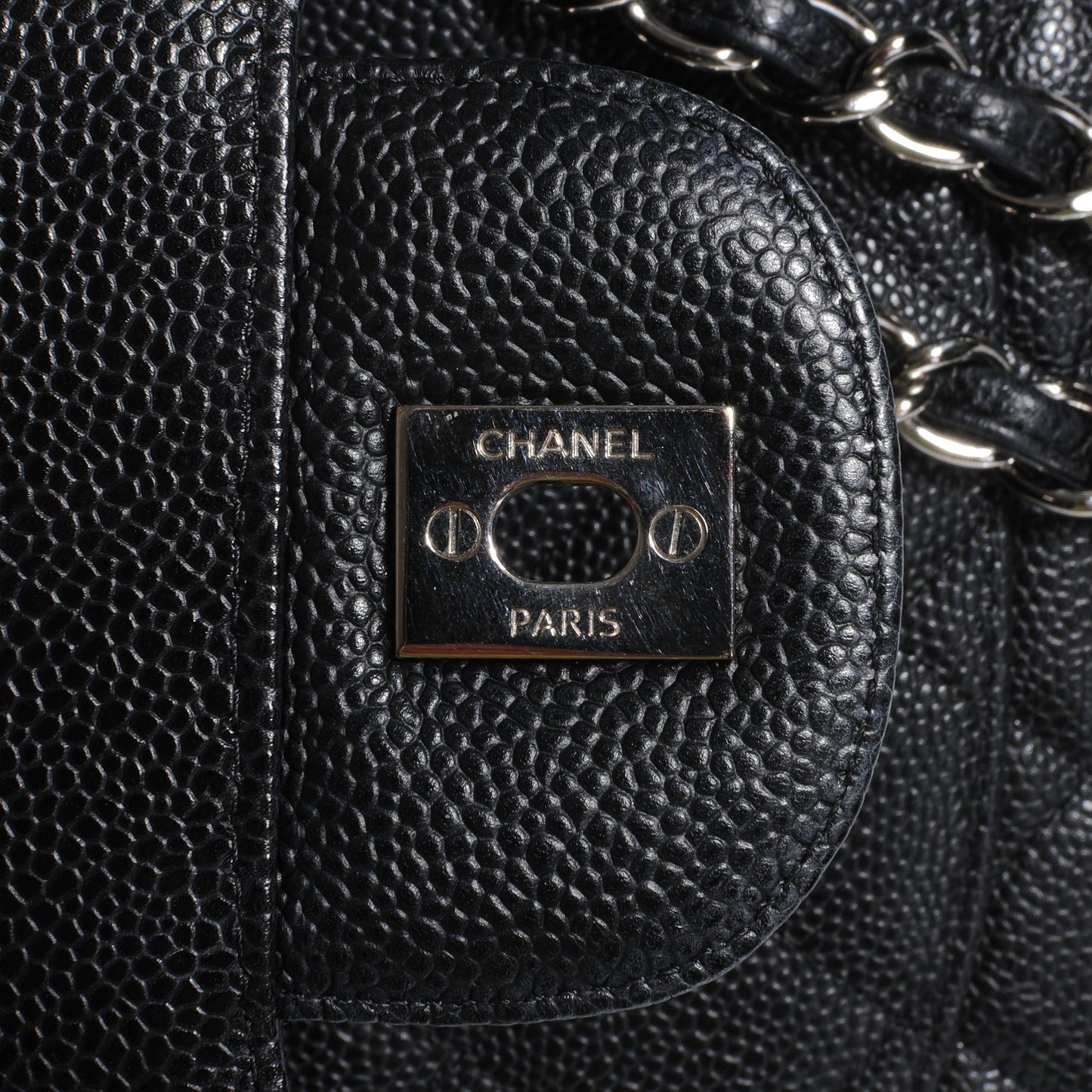 Caviar Jumbo Single Flap Black