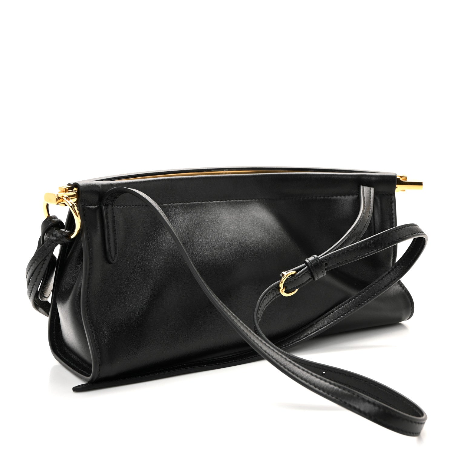 Alaia Calfskin Small Le Click East West Bag Black 3 of 8