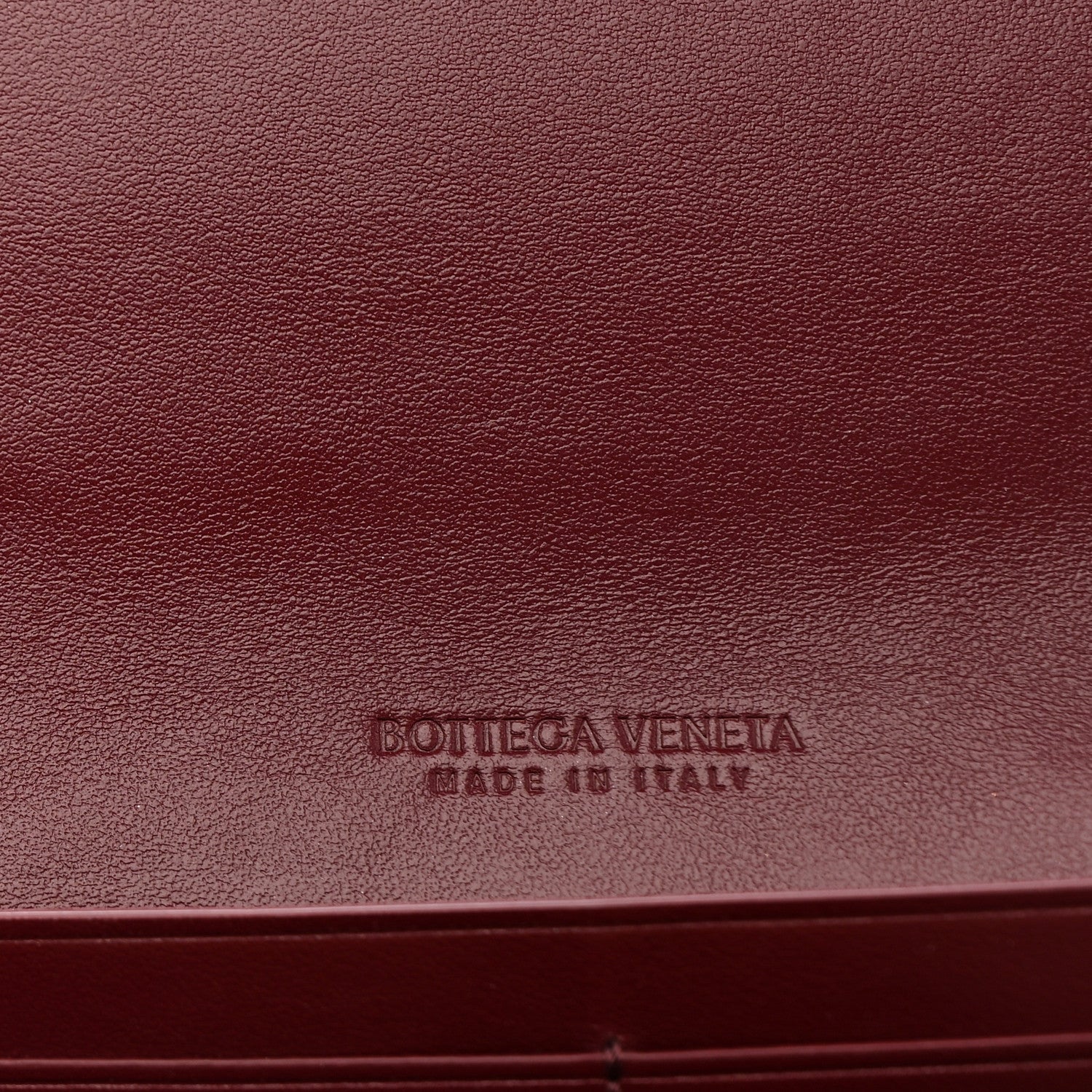 Bottega Veneta Nappa Intrecciato Flap Wallet Bordeaux 9 of 10
