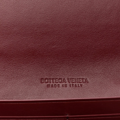 Bottega Veneta Nappa Intrecciato Flap Wallet Bordeaux 9 of 10