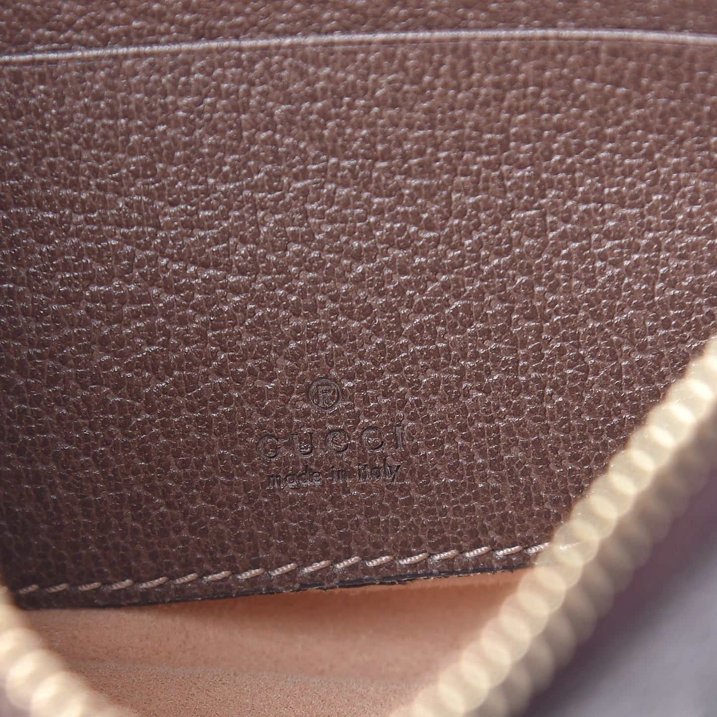 GG Supreme Monogram Web Small Ophidia Pouch Clutch Beige New Acero