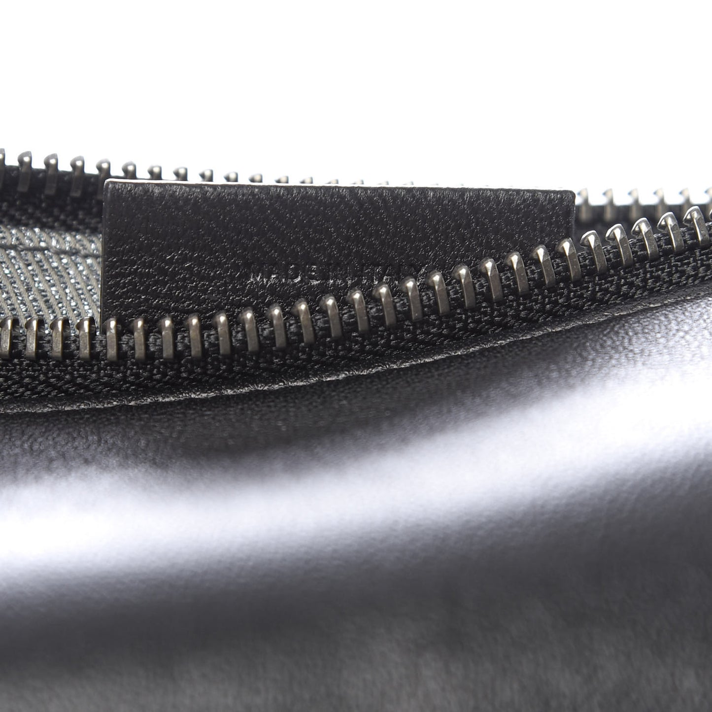 Lambskin Large Emblem Pouch Black