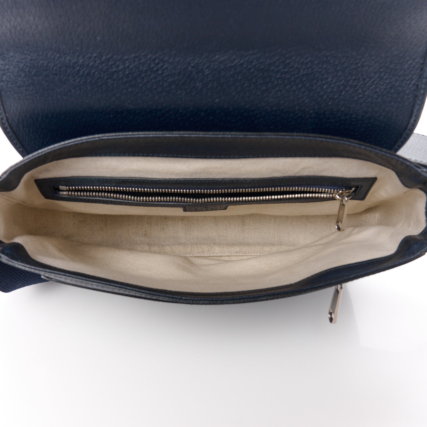 Gucci Tender GG Supreme Monogram Textured Dollar Calfskin Ophidia Messenger Bag Dark Blue 5 of 10