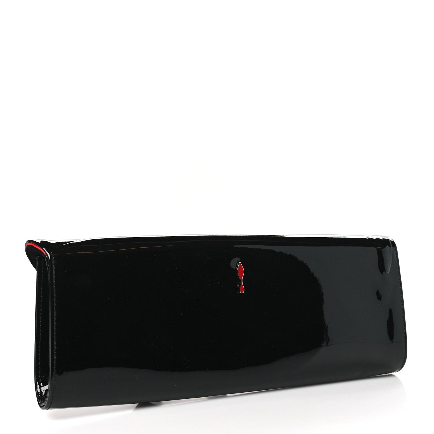 Christian Louboutin Patent Pigalle Clutch Black 3 of 9