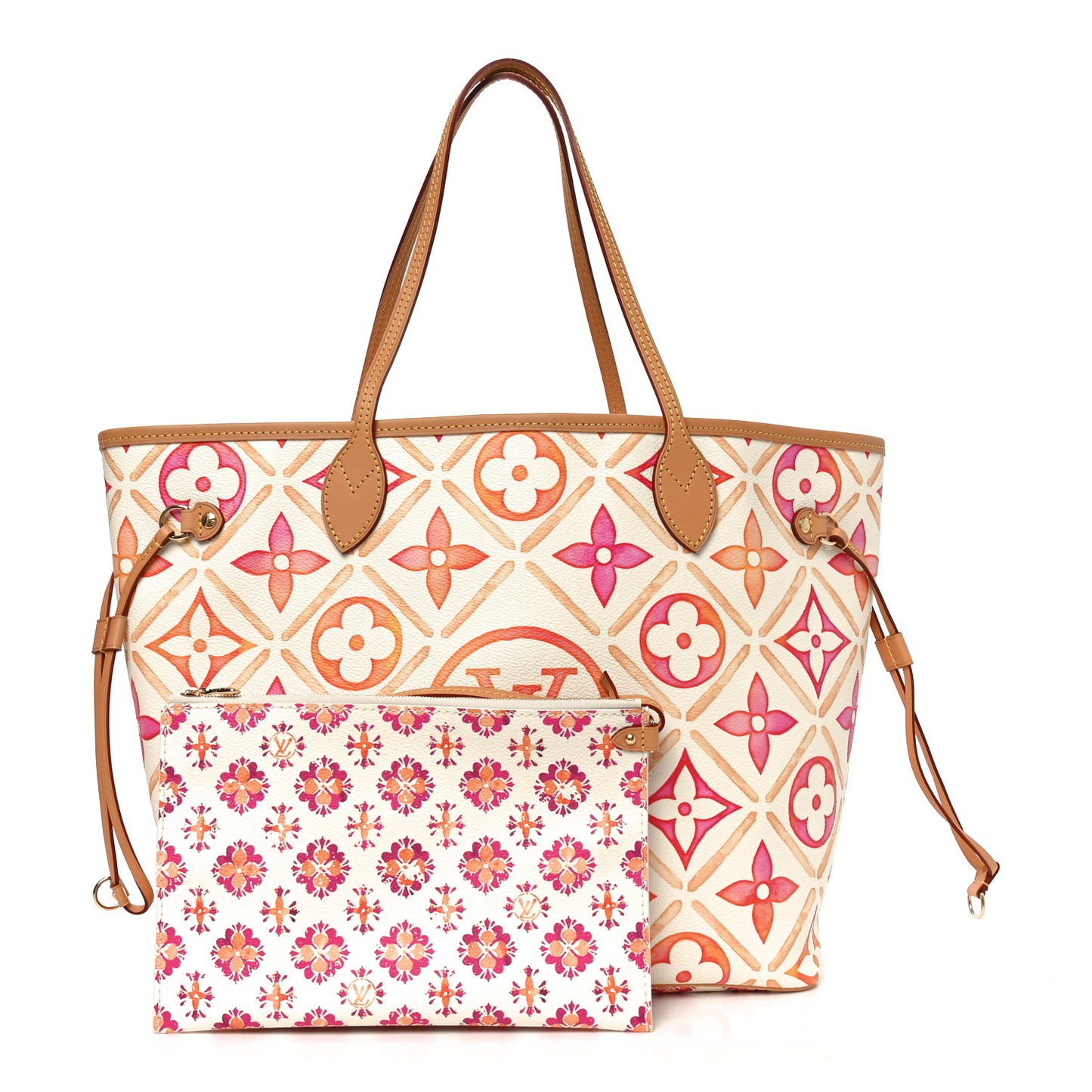 Monogram Giant By The Pool 2.0 Neverfull MM Coral