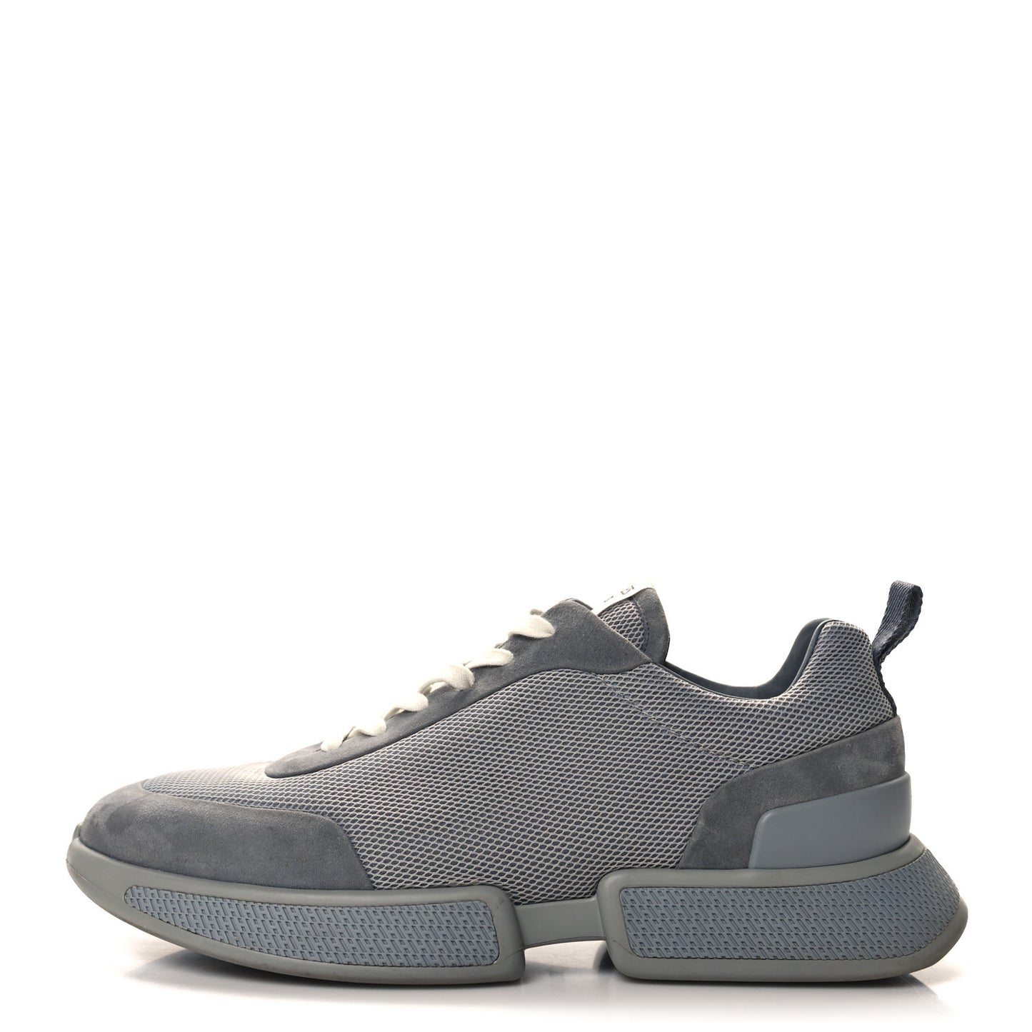 Technical Canvas Suede Goatskin Mens Drift Sneakers 43.5 Gris Fume