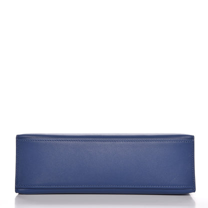 Hermes Swift Kelly Pochette Clutch Bleu Brighton 6 of 27
