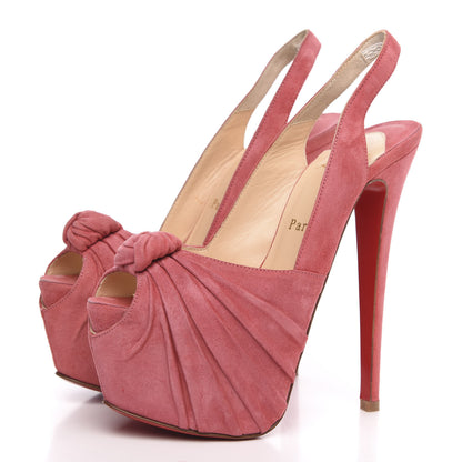 Christian Louboutin Veau Velours Miss Benin 160 Pumps 35.5 Rose Paris 3 of 9