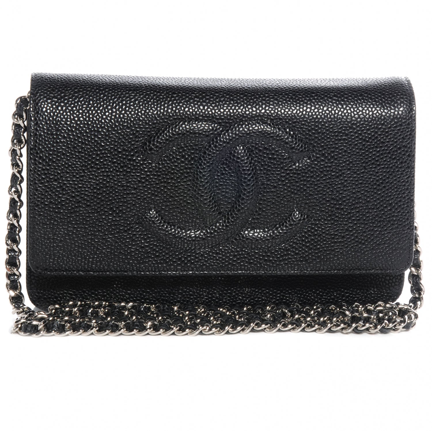 Chanel Caviar Wallet on Chain WOC Black 1 of 9