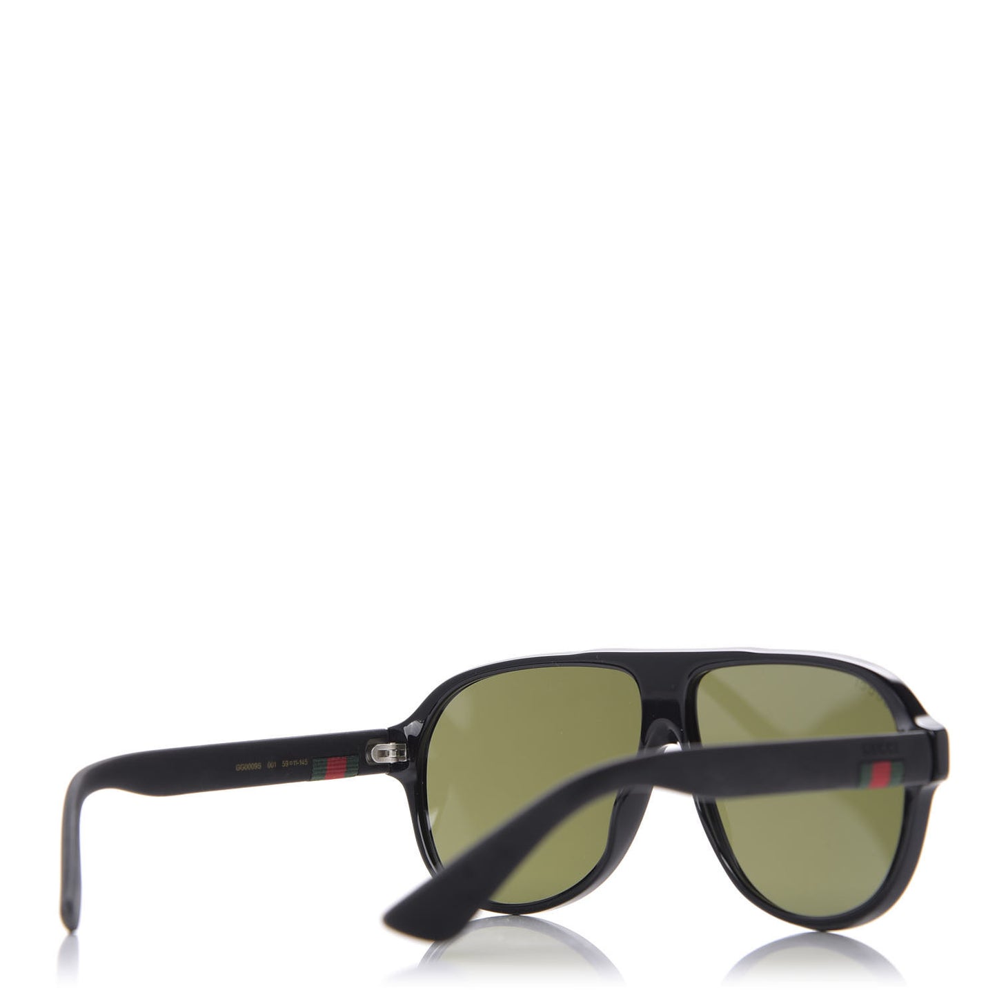 Acetate Aviator Sunglasses GG0009S Black