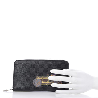 Louis Vuitton Damier Graphite Illustre Zippy Organizer Wallet 2 of 9