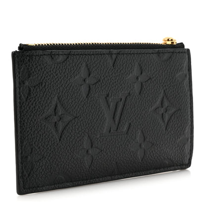 Louis Vuitton Empreinte Zipper Card Holder Black 3 of 7