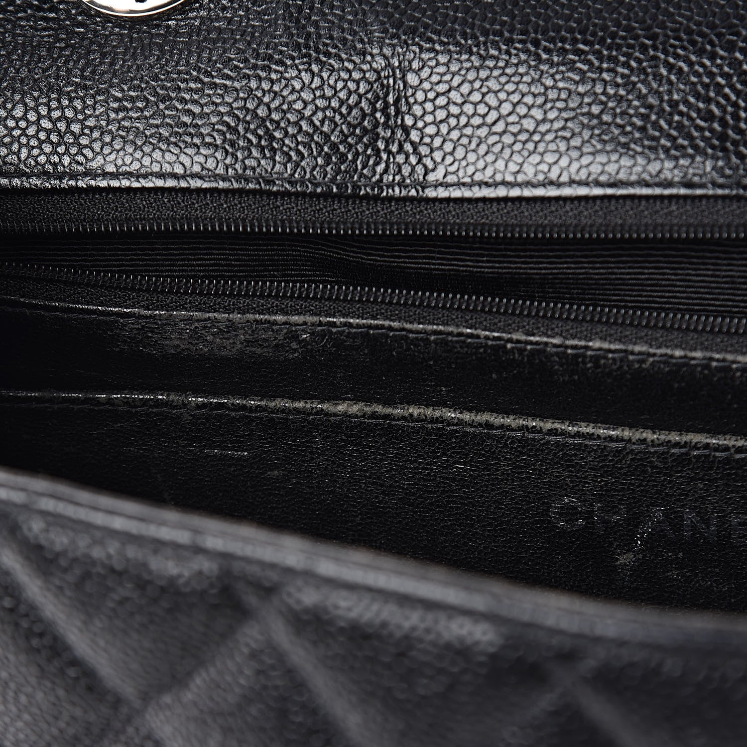 Chanel Caviar Jumbo Single Flap Black 8 of 15