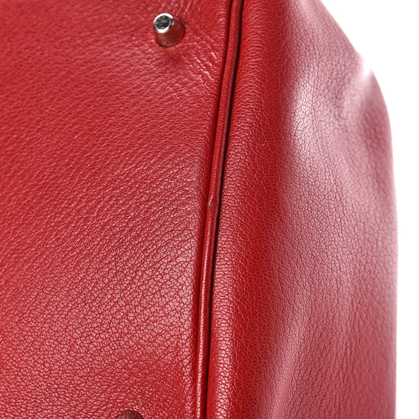 Goatskin Cerniera Doctor Bag Rubino