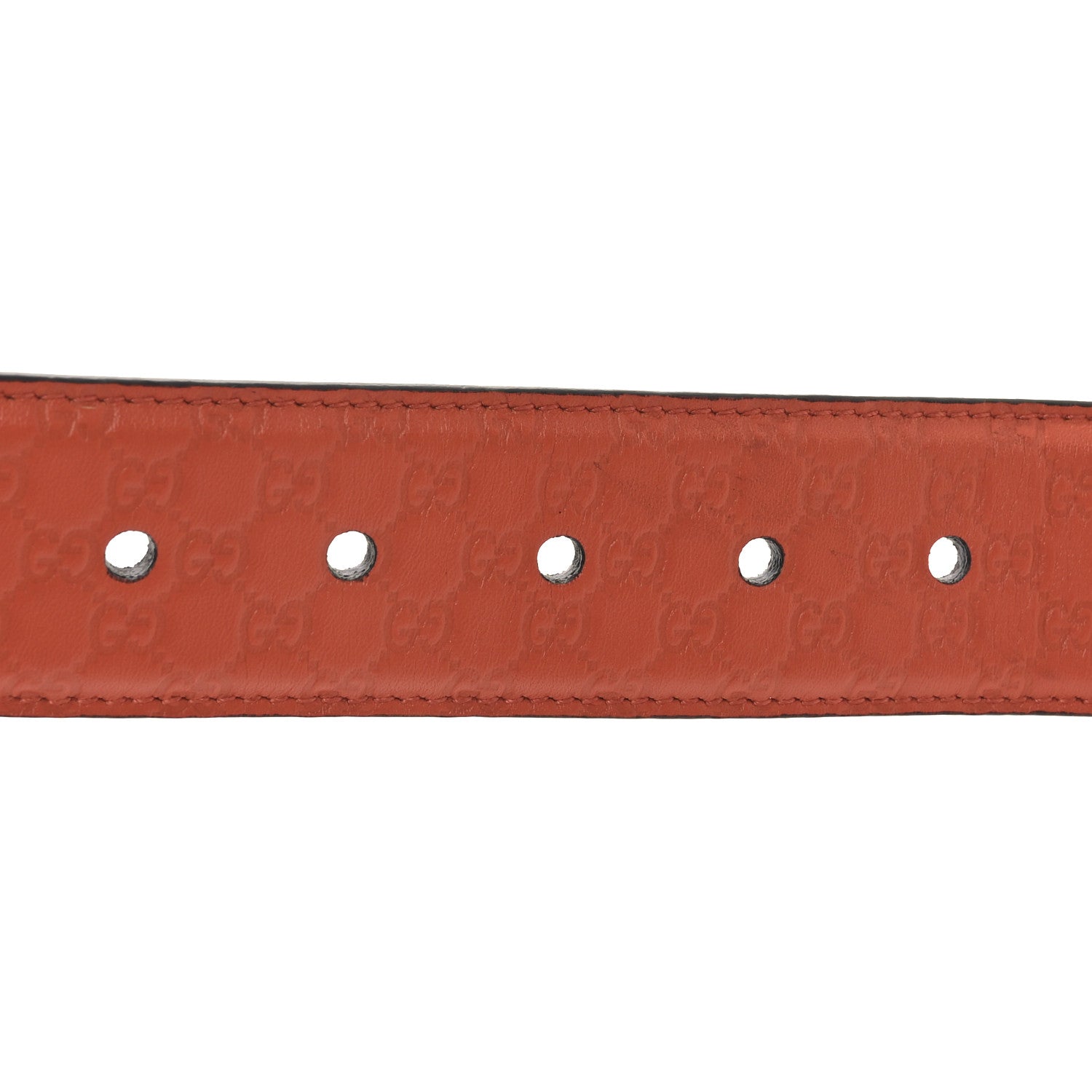 Gucci Soft Microguccissima 40mm Belt 80 32 Sun Orange 5 of 5
