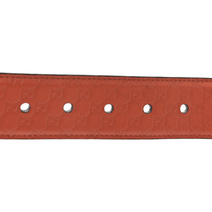 Gucci Soft Microguccissima 40mm Belt 80 32 Sun Orange 5 of 5