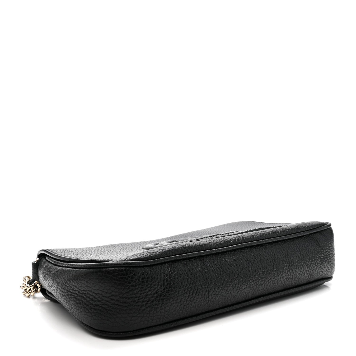 Gucci Pebbled Calfskin Medium Soho Flap Crossbody Black 4 of 10