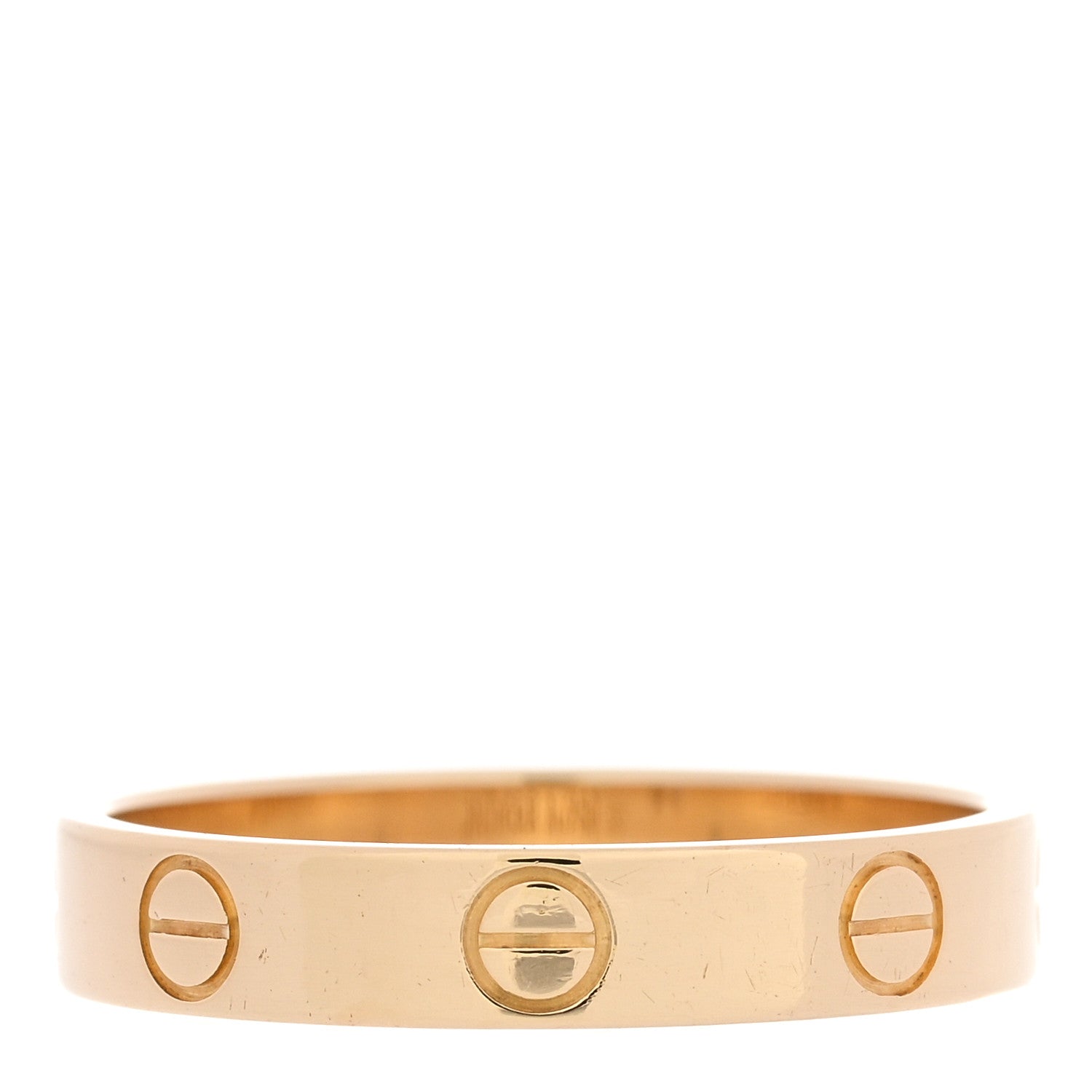 Cartier 18K Yellow Gold 3.5mm LOVE Wedding Band Ring 55 7.25 3 of 5