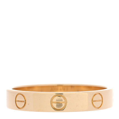 Cartier 18K Yellow Gold 3.5mm LOVE Wedding Band Ring 55 7.25 3 of 5