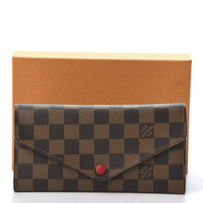 Louis Vuitton Damier Ebene Josephine Wallet Red 9 of 9