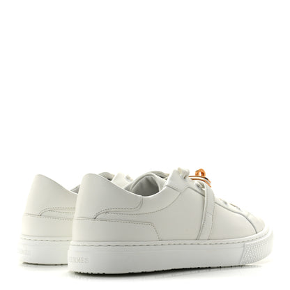 Hermes Calfskin Day Sneakers 37.5 White 5 of 11
