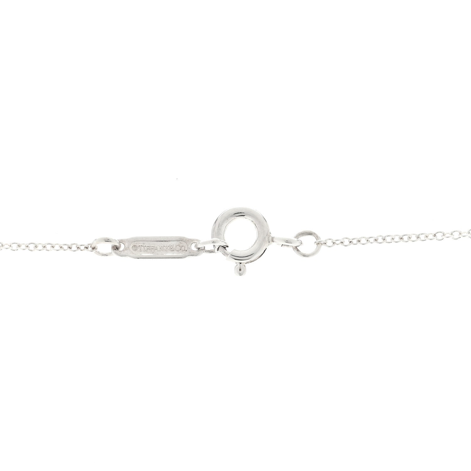Tiffany Sterling Silver Notes Round Pendant Necklace 3 of 5