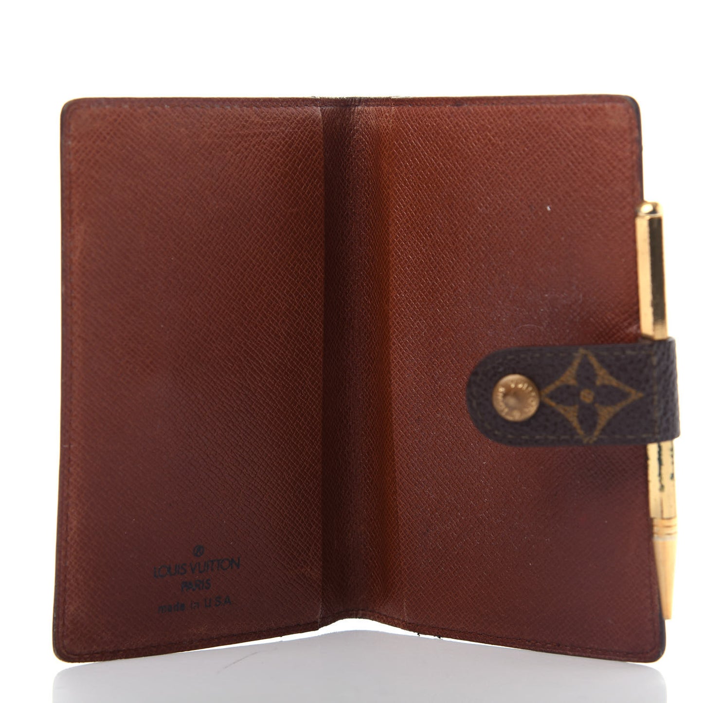 Monogram Mini Agenda Cover w Pencil