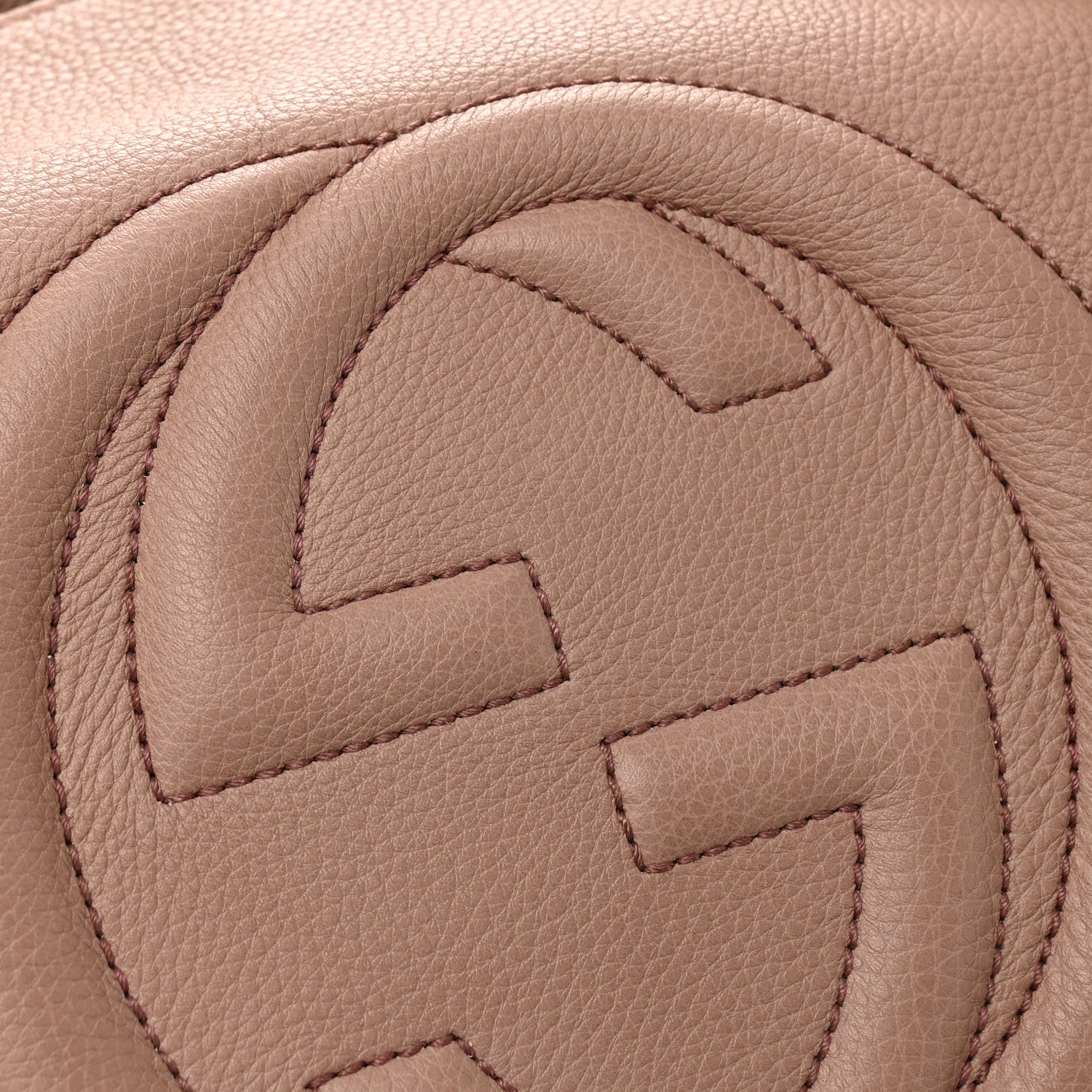 Gucci Pebbled Calfskin Medium Soho Chain Shoulder Bag Camelia 20 of 23